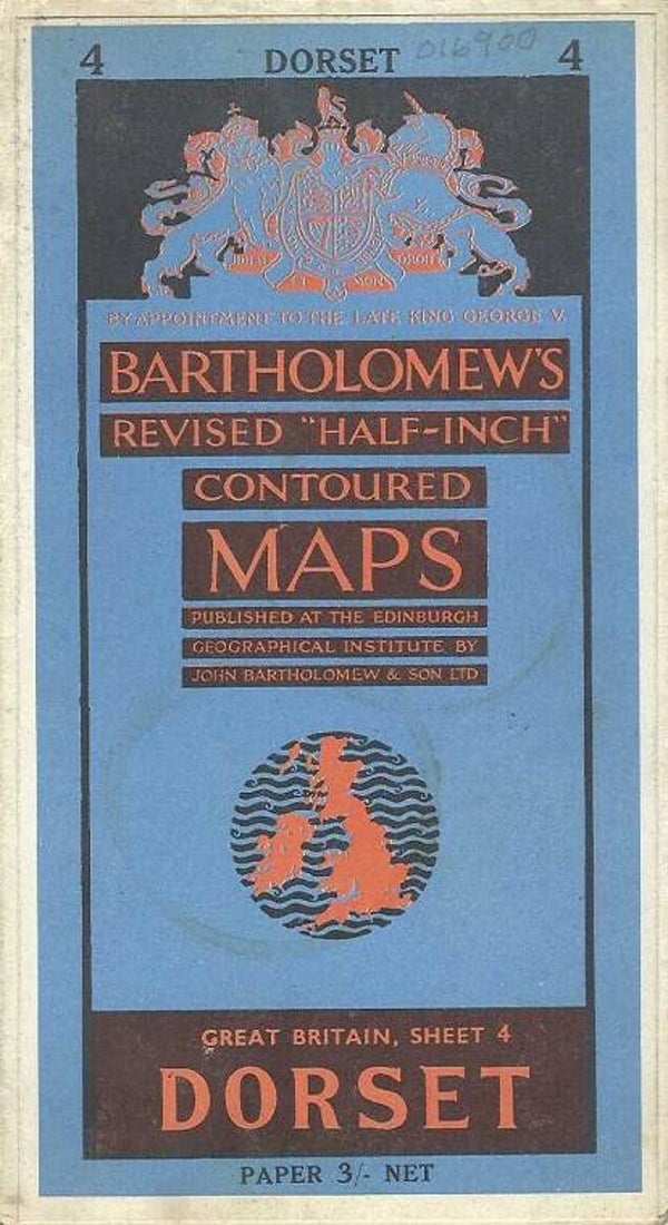 Dorset [Bartholomews Map No 4] 1960