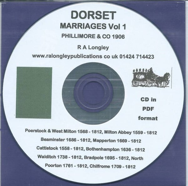 Dorset Marriages Vol. 1