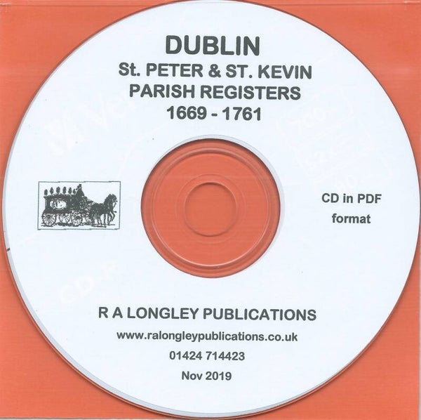 Dublin St. Peter & St. Kevin Parish Records 1669 – 1761