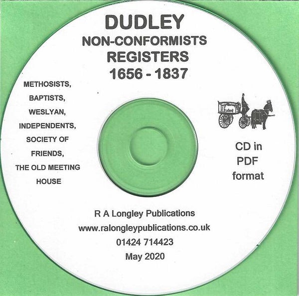 Dudley Non-Conformist Registers 1656 - 1837