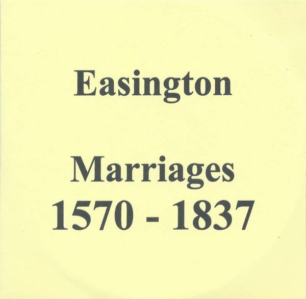 Easington  Marriages 1570 to 1837