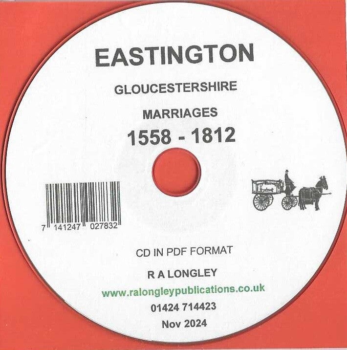 Eastington Marriage Records 1558 – 1812