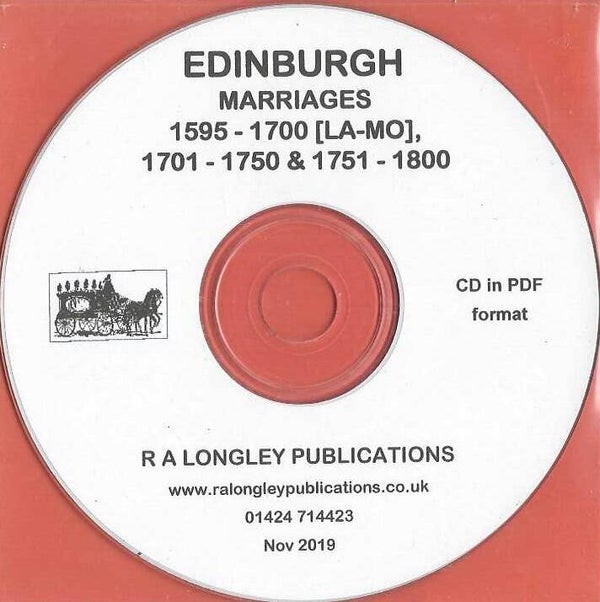 Edinburgh Marriages [1595 – 1800]