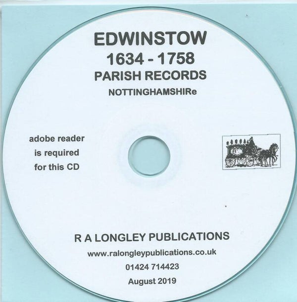 Edwinstow Parish Records 1634 – 1758