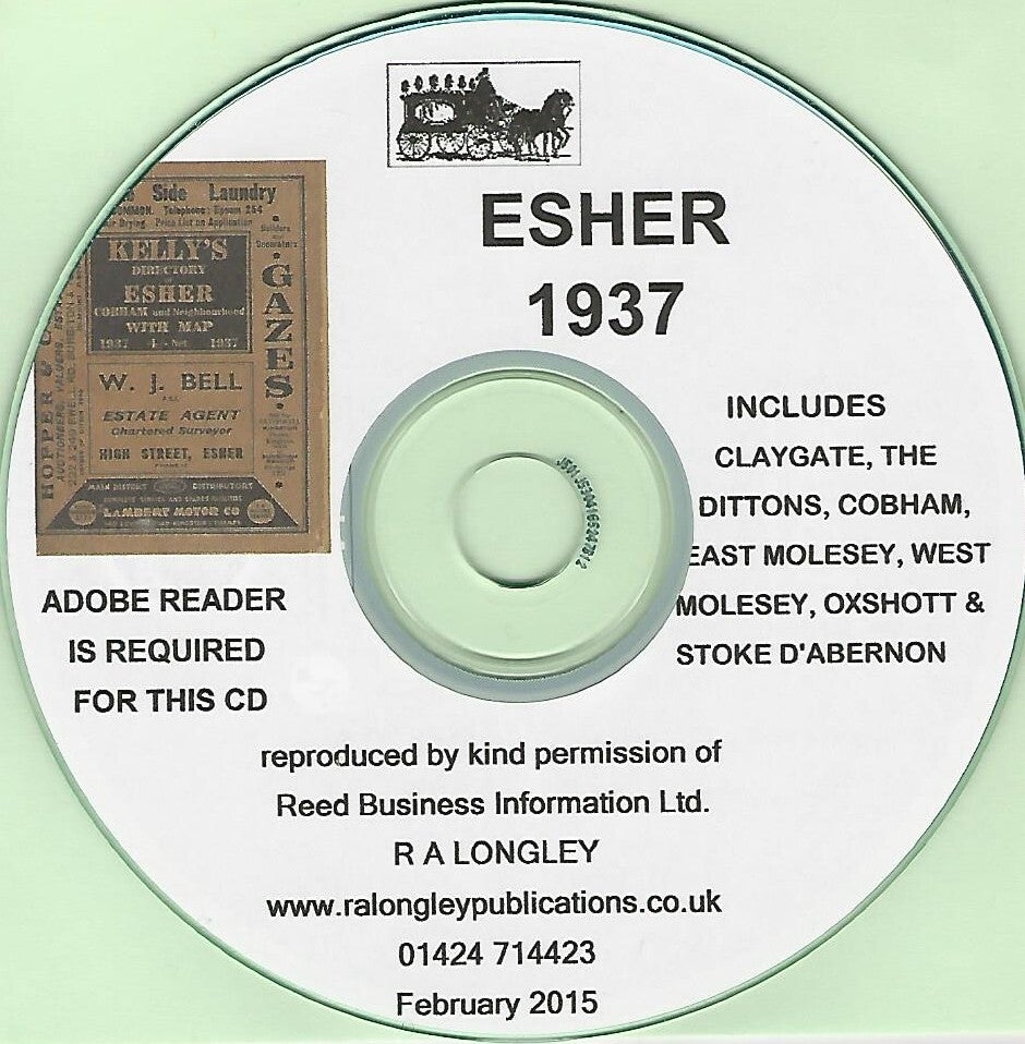 Esher 1937 Directory [Kelly's]