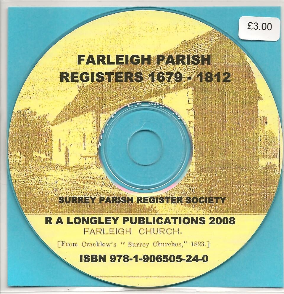 Farleigh Parish Records 1679 - 1812