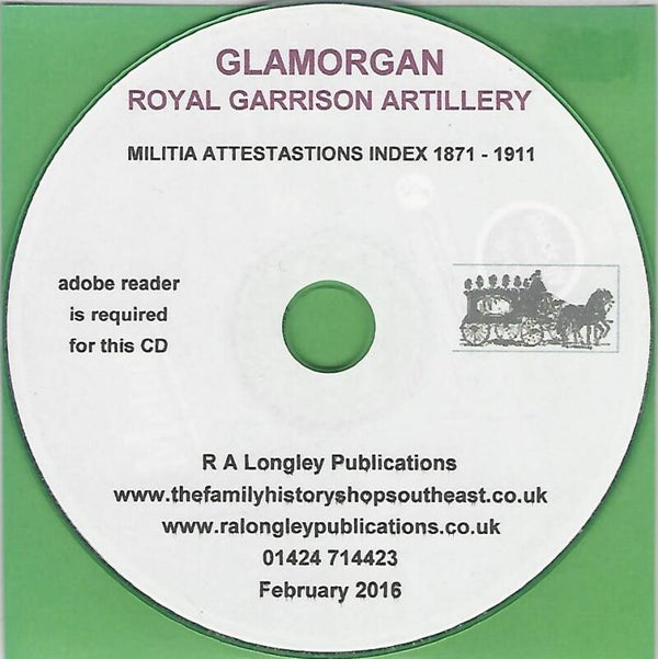 Glamorgan Royal Garrison Artillery Index 1871 – 1911