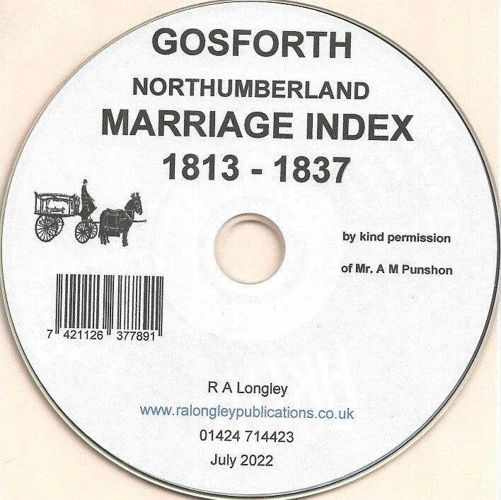 Gosforth Marriages 1813 to 1837