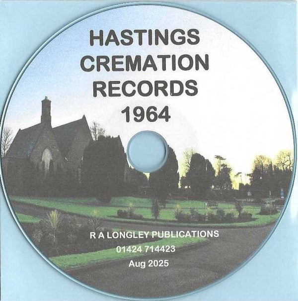 Hastings Crematorium Records for 1964