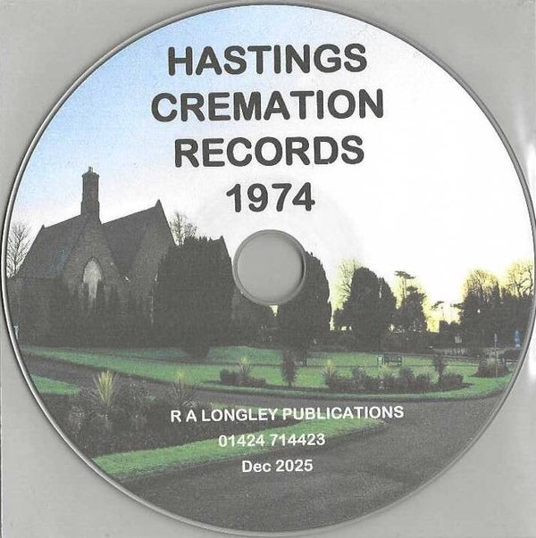 Hastings Crematorium Records for 1974