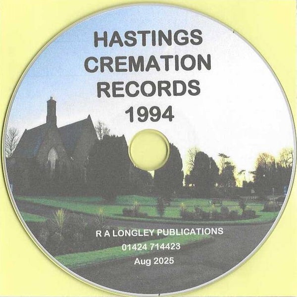 Hastings Crematorium Records for 1994