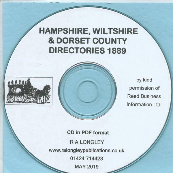 Hampshire, Wiltshire & Dorset 1889 Directory [Kelly's]
