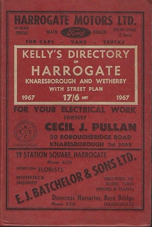 Harrogate 1967 Directory [kelly's]