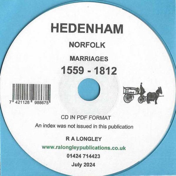 Hedenham Marriage Records 1559 - 1812