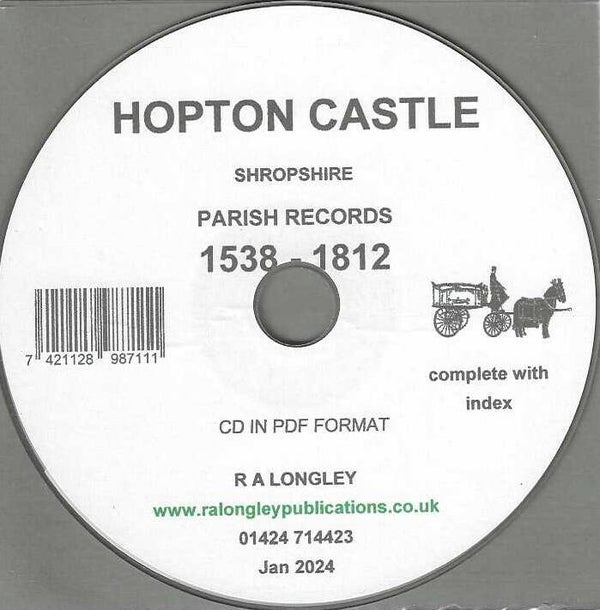 Hopton Castle Parish Records 1538 - 1812