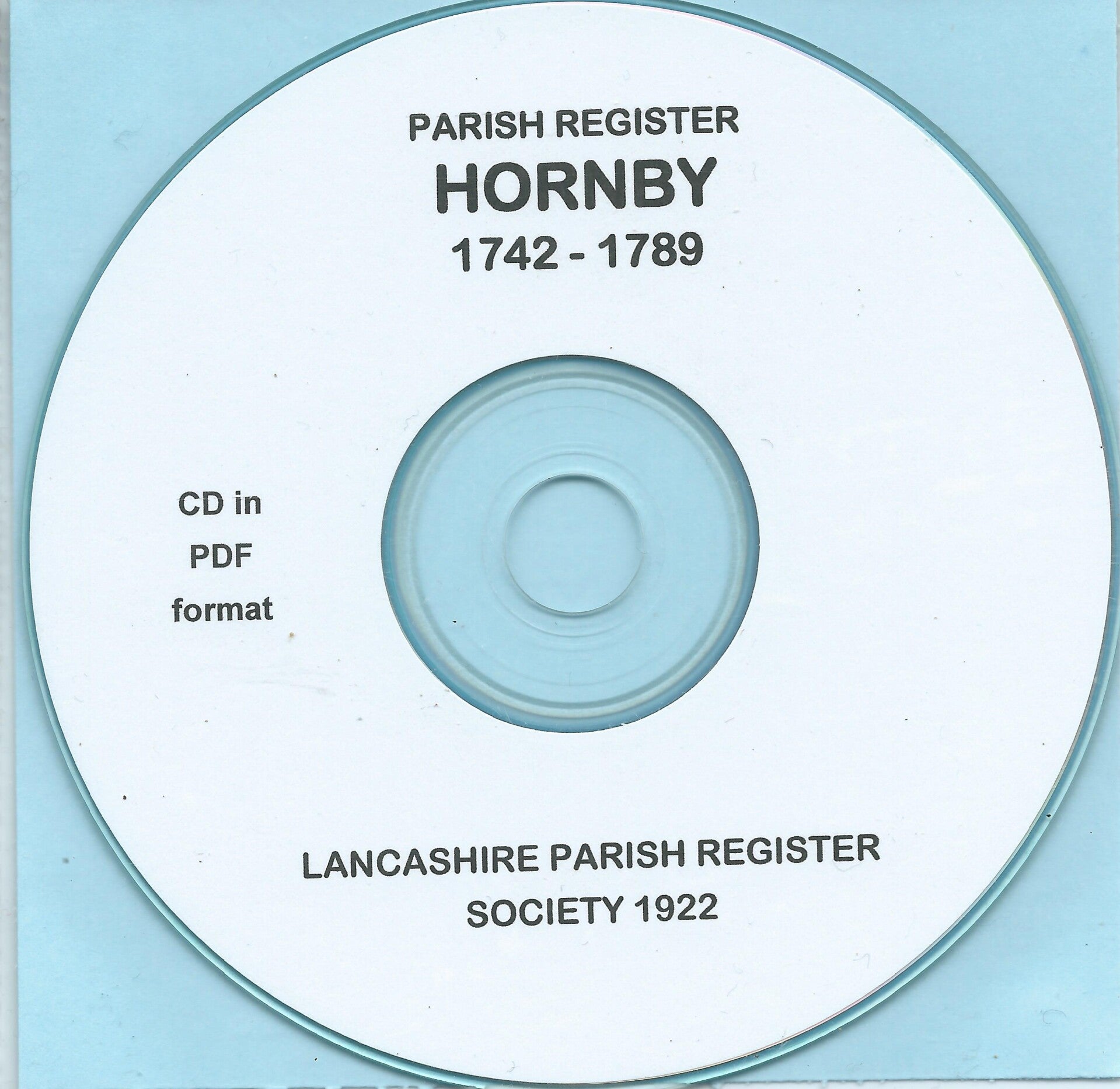 Hornby Parish Records 1742 - 1789