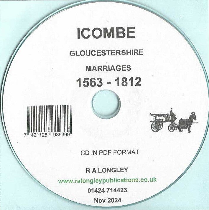 Icombe Marriage Records 1563 – 1812