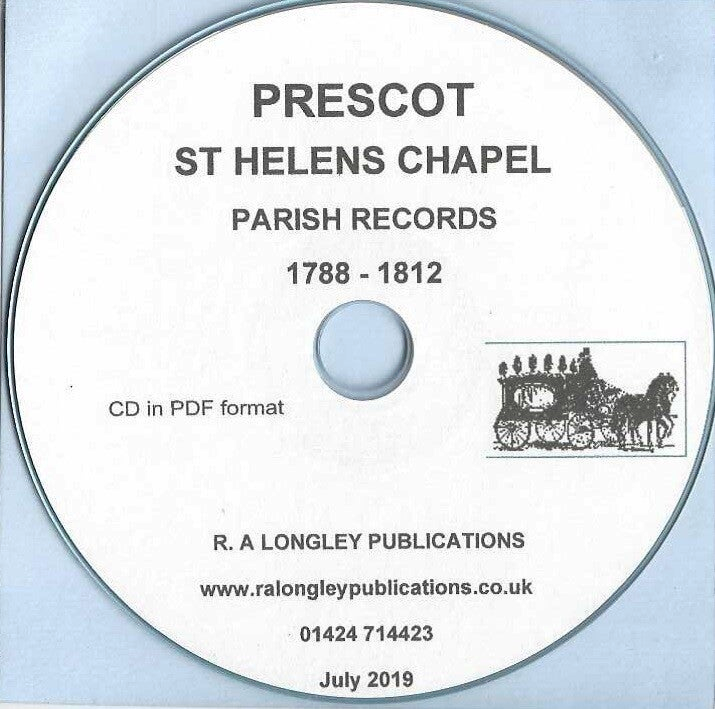 Prescot St. Helen’s Chapel Parish Records 1788 - 1837