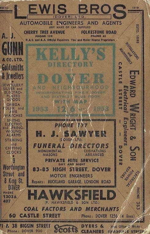 Dover Directory 1953 [Kelly’s]