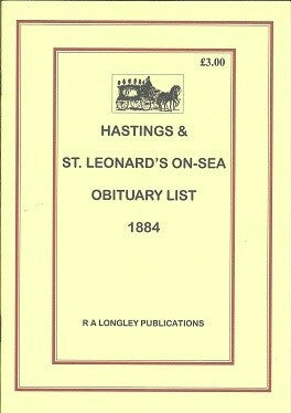Hastings & St. Leonards Obituary List for 1884