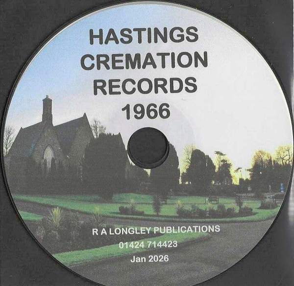Hastings Crematorium Records for 1966