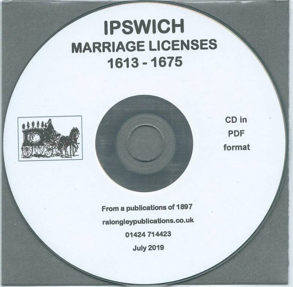 Ipswich Marriage Licenses 1613 -1675