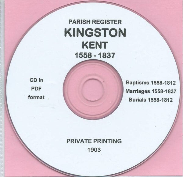Kingston St. Giles Parish Records 1558 – 1837