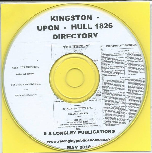 Kingston-upon-Hull 1826 Directory [White's]