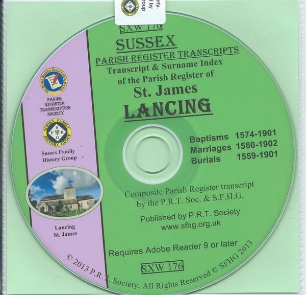 Lancing Parish Records 1559 to 1902