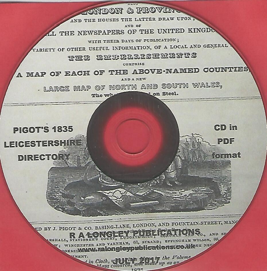 Leicestershire 1835 County Directory [Pigot’s]