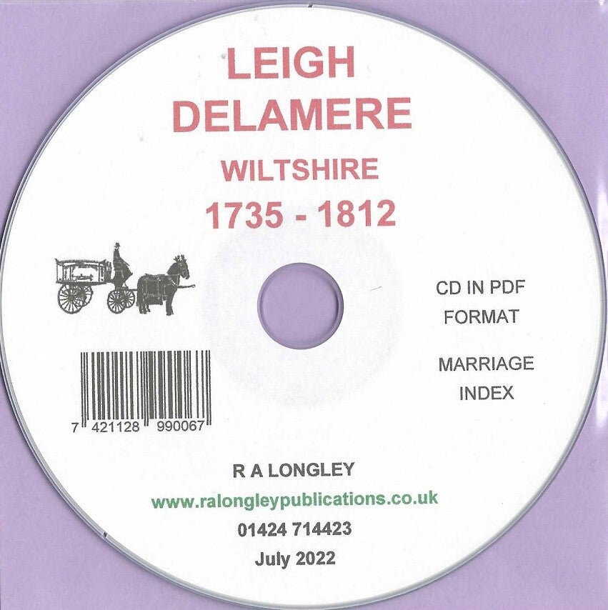 Leigh Delamere  Marriages 1735 to 1812