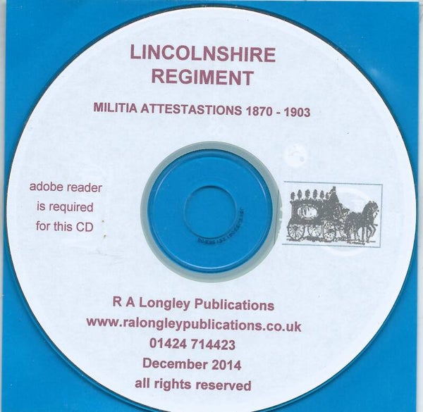 Lincolnshire Regiment 1870 - 1903 Index