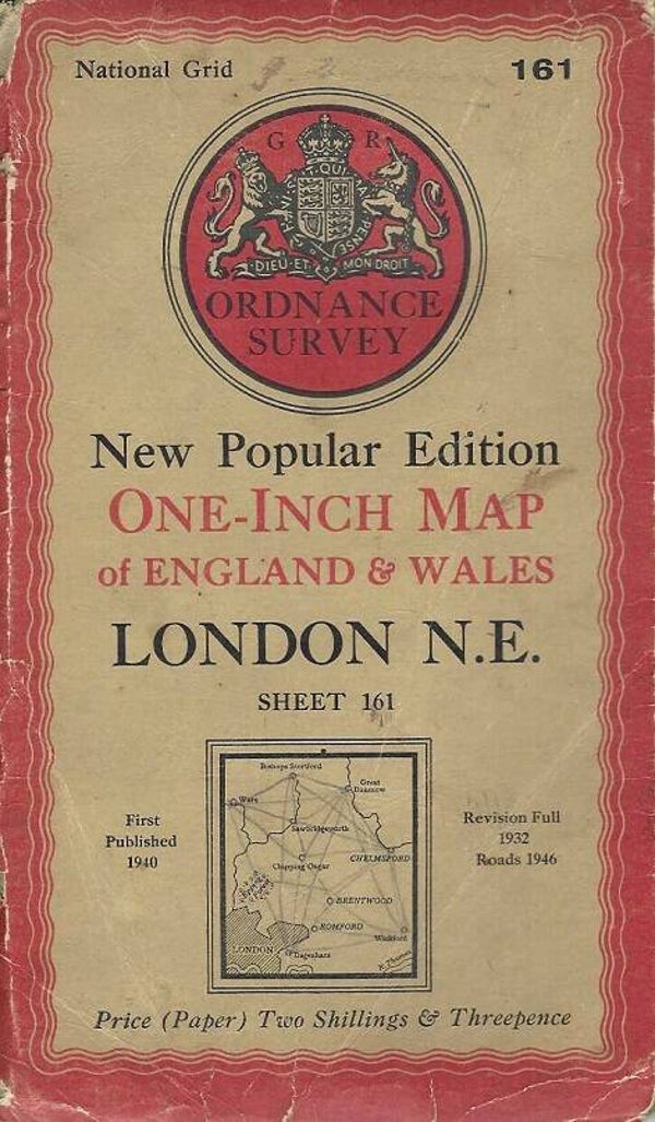 London N.E.. [O/S Map No. 161]