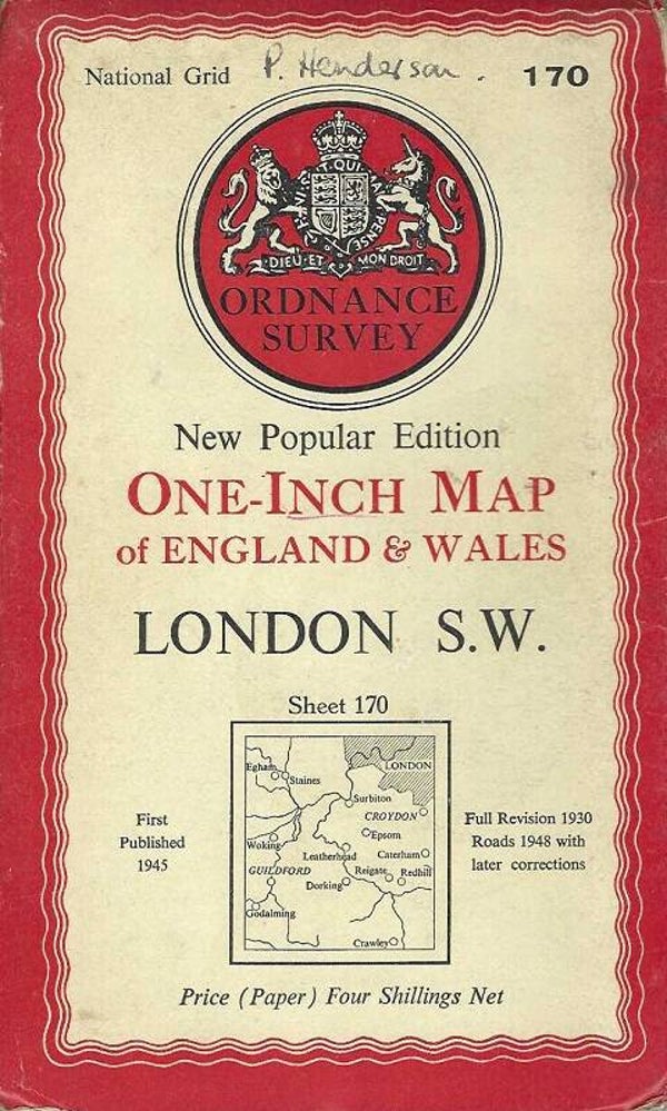 London S.W. [O/S Map No. 170] 1948