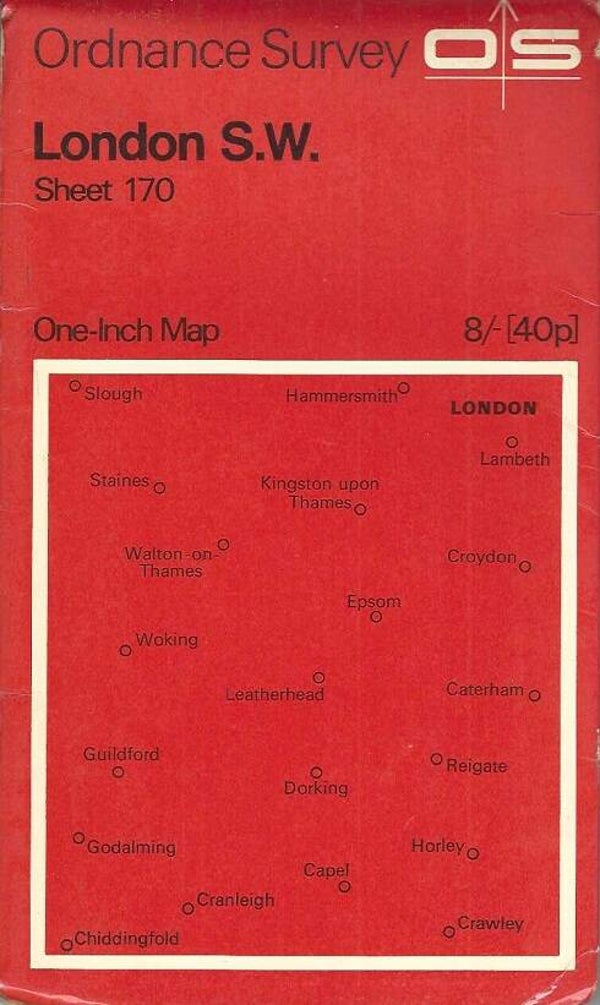 London S.W. [O/S Map No. 170] 1970