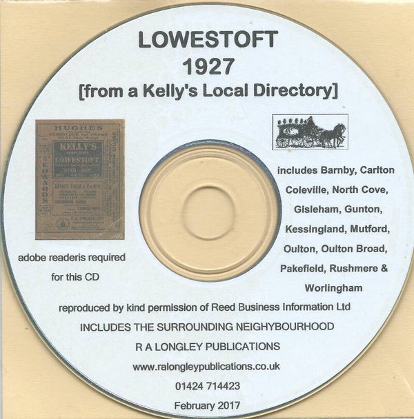 Lowerstoft 1927 Directory [Kelly's]