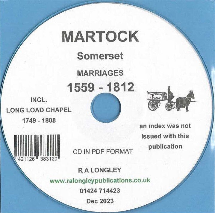 Martock Marriages 1559 - 1812