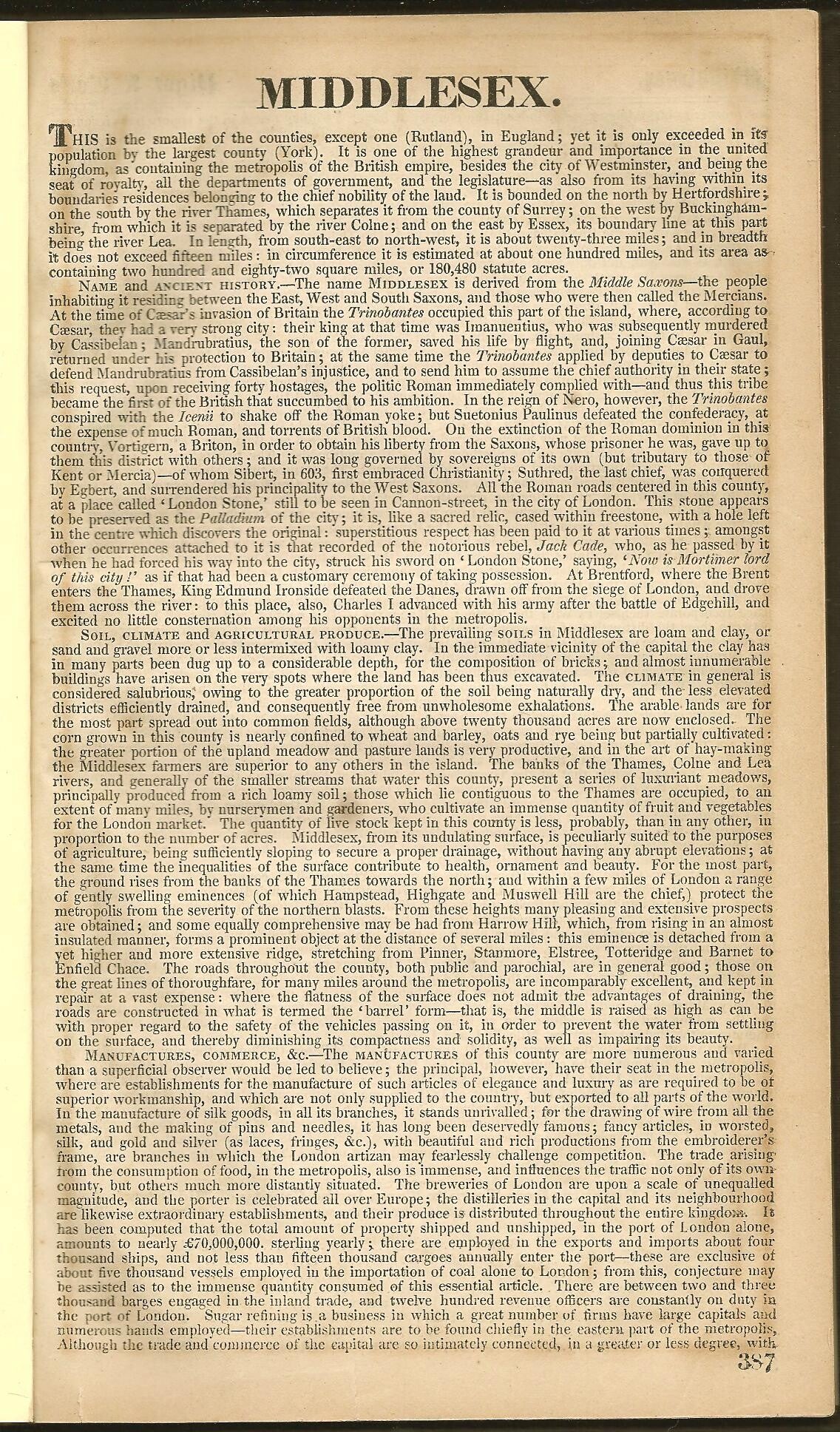 Middlesex 1839 County Directory [Pigot’s]