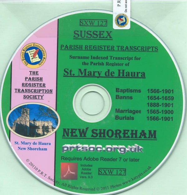 Shoreham [New] Parish Records 1565 - 1901