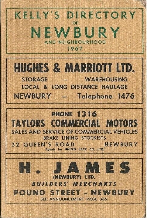 Newbury Directory 1967 [Kelly's]