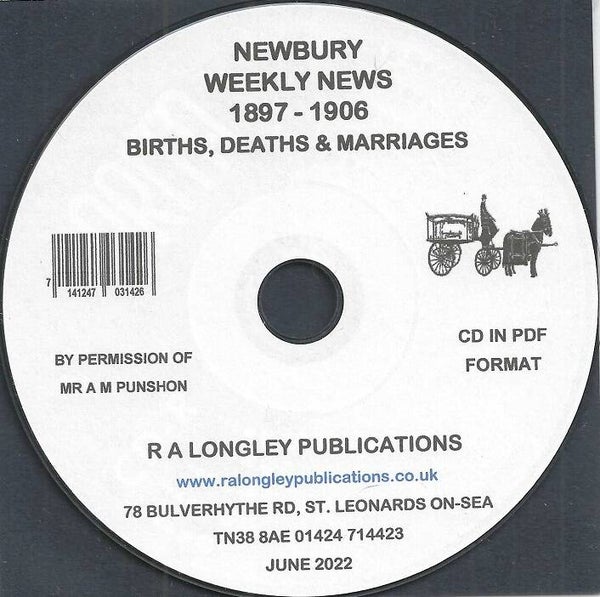Newbury Weekly News BMD's 1897 to 1906