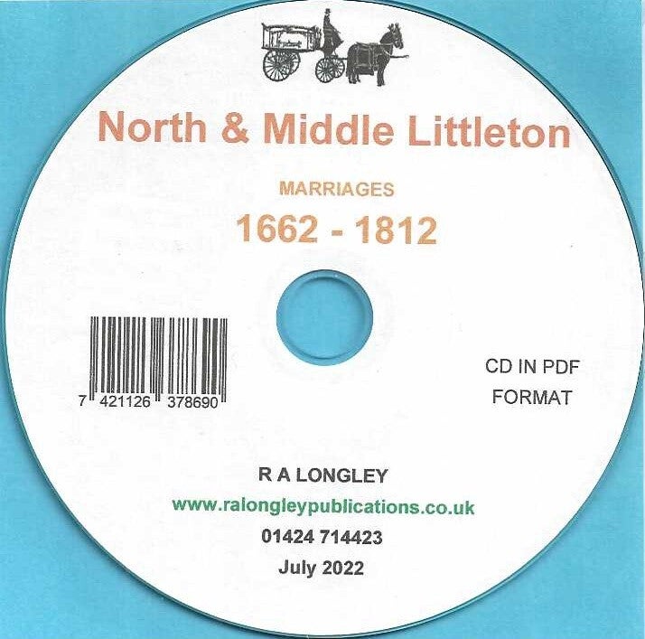 North & Middle Littleton Marriages 1662 - 1812