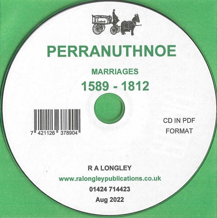 Perranuthnoe Marriages 1589 to 1812.