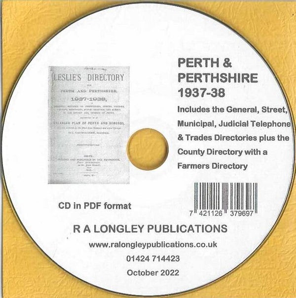 Perth & Perthshire 1937/38 Directory