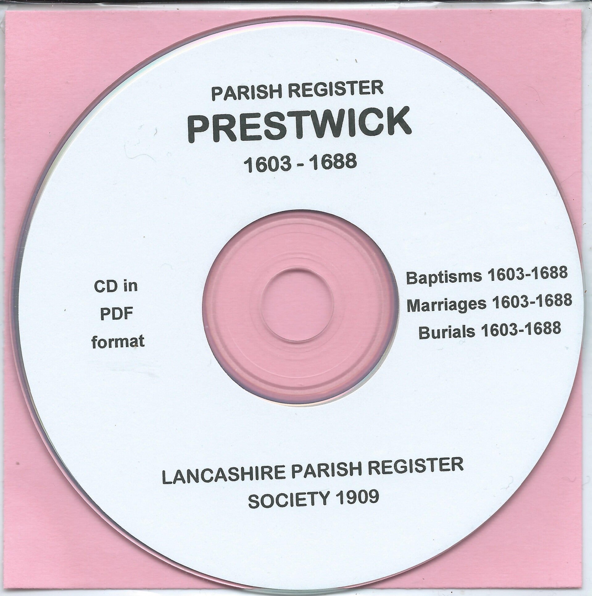 Prestwick Parish Records 1603 - 1688