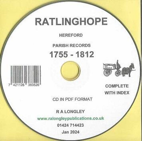 Ratlinghope Parish Records 1755 - 1812