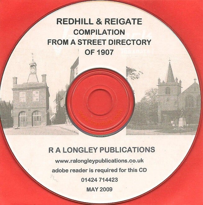 Redhill & Reigate 1907 Directory [Kelly's]