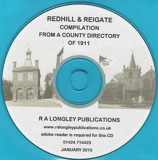 Redhill & Reigate 1911 Directory [Kelly's]