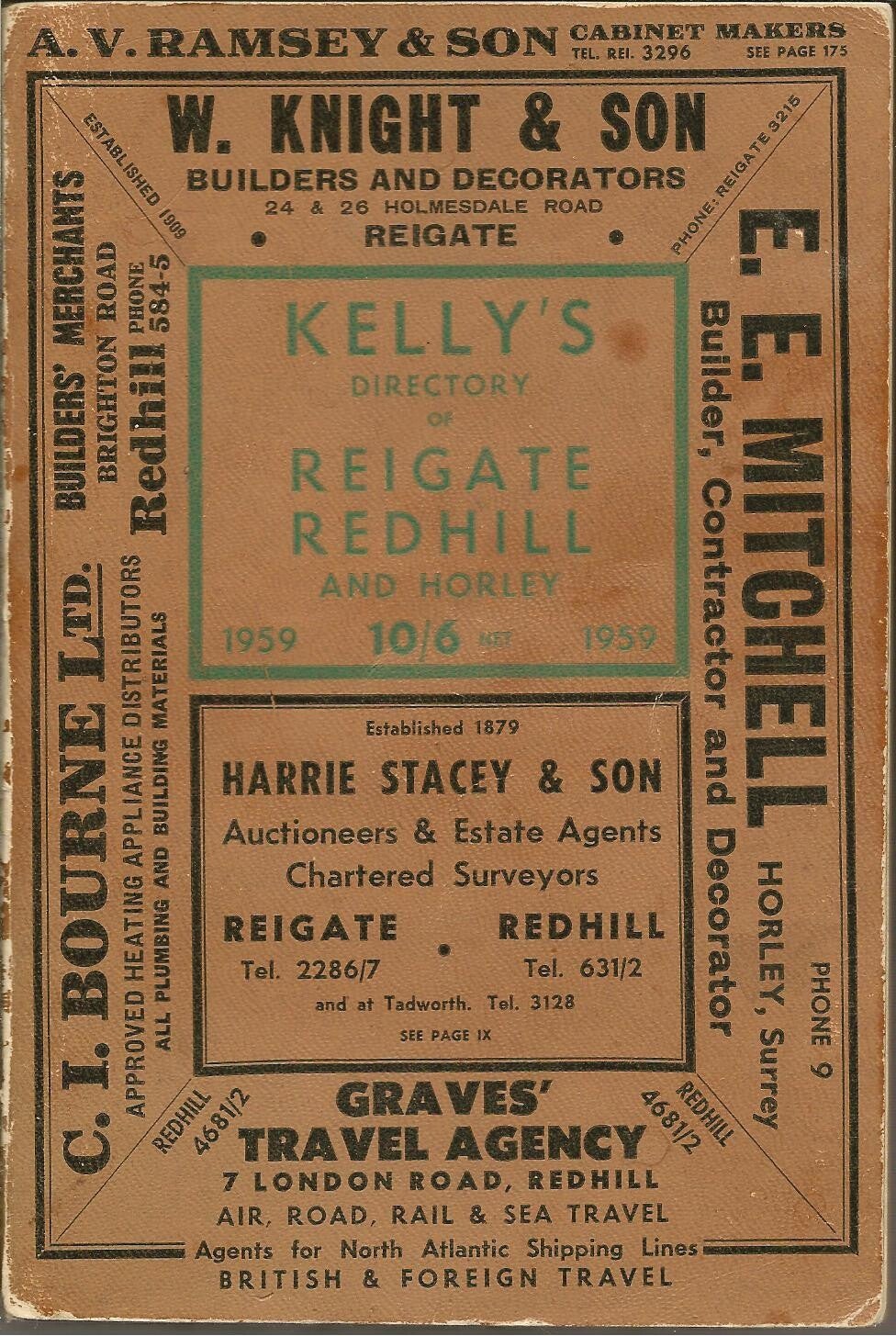 Redhill & Reigate 1959 Directory [Kelly's]