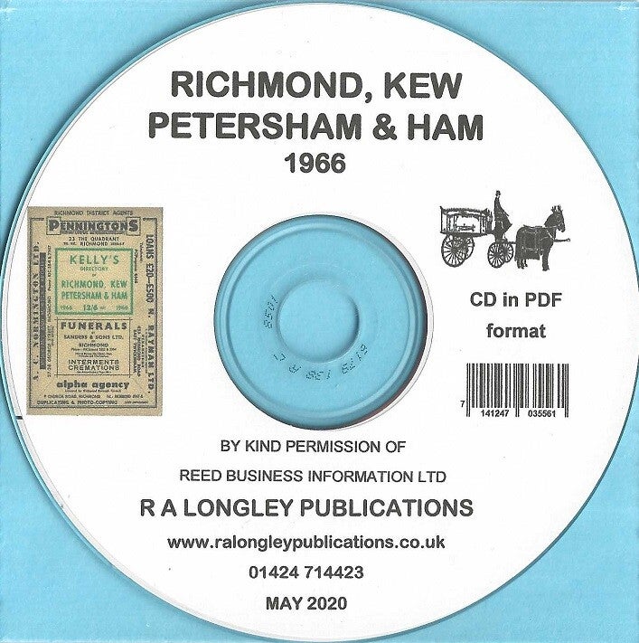 Richmond, Kew, Petersham & Ham Directory 1966